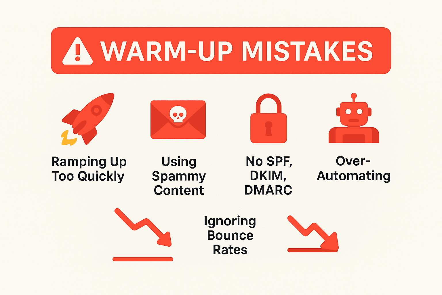Warm-Up Mistakes to Avoid: What Hurts Your Deliverability