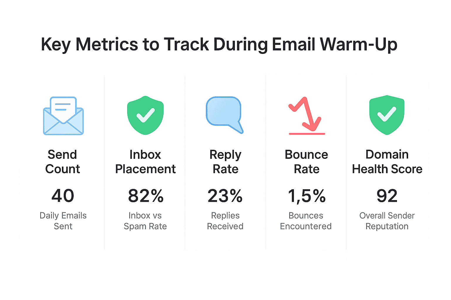 Key Metrics to Track During Email Warm-Up (and What They Mean)